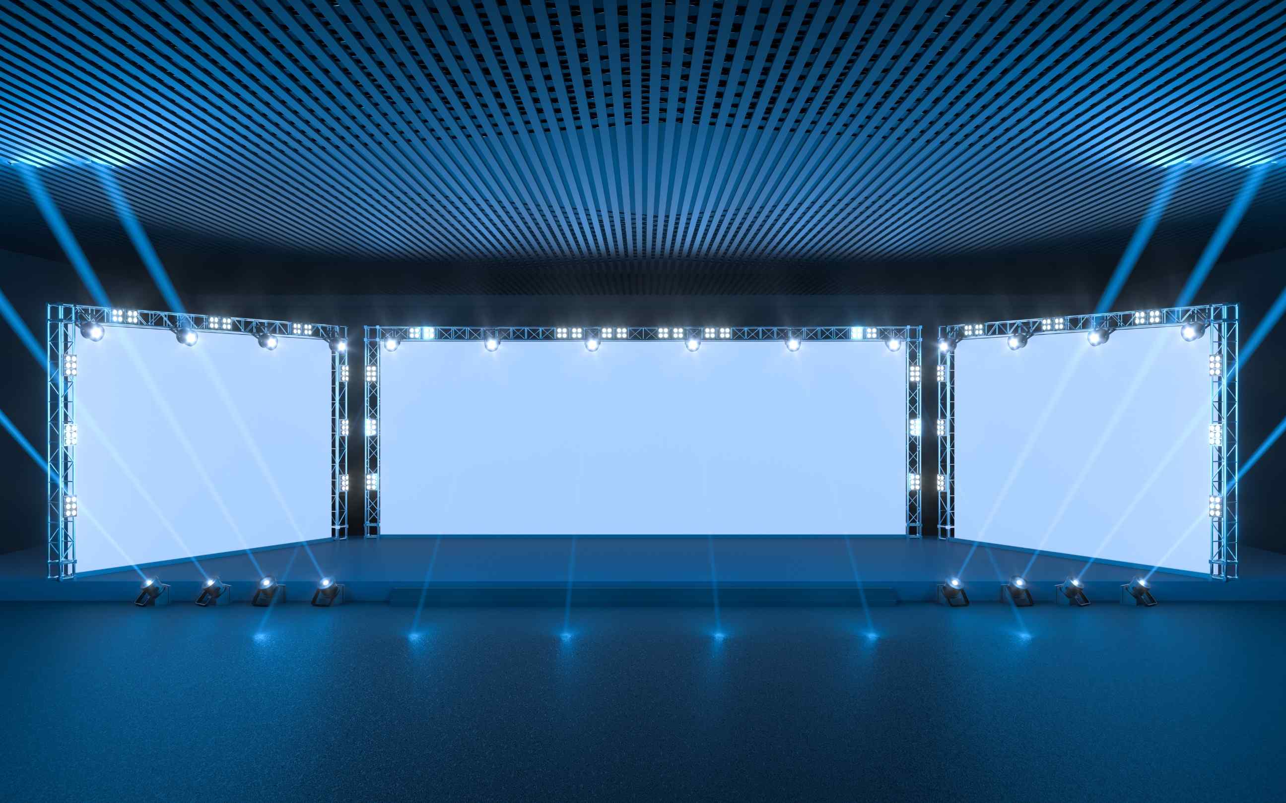 escenario iluminado